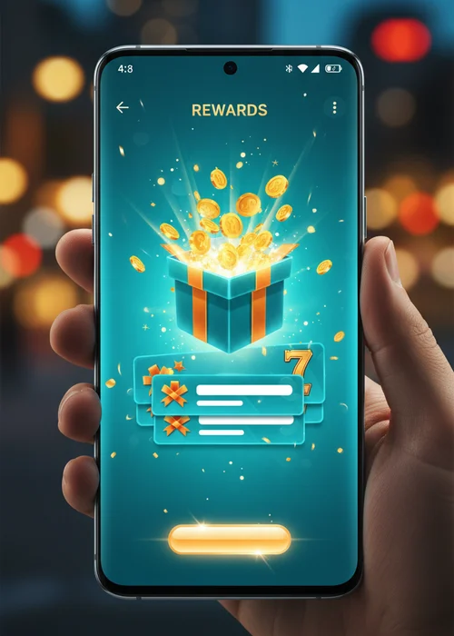 Sky Slots Casino's vibrant bonus banner showcasing a 100% welcome match and 50 free spins for new UK players.